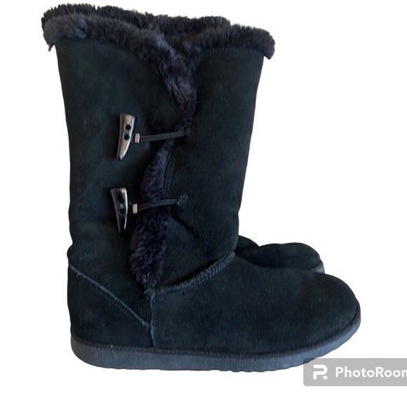 🔥☄️🔥Faux fur lined boots! Black Size 9 🔥🔥 - Picture 4 of 7